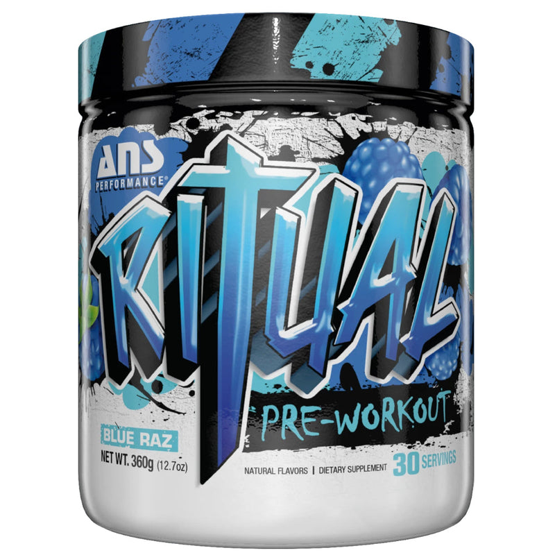 Buy Now! ANS Performance Ritual (30 servings) Blue Raz. RITUAL will help you exceed previous boundaries, provide you unmatched energy, stamina and focus to elevate your training to the highest potential.