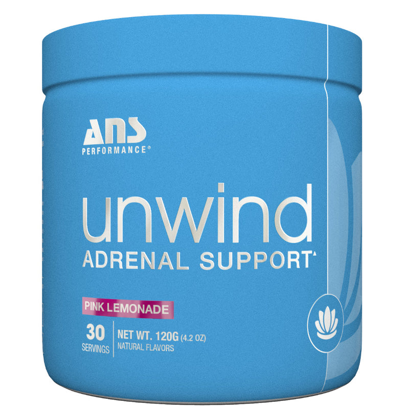 Buy Now! ANS Performance Unwind (30 servings) Pink Lemonade. UNWIND's unique formula combines key vitamins, minerals & adaptogens like KSM-66® Ashwagandha to naturally elevate energy, increase resistance to stress and promote hormonal balance.