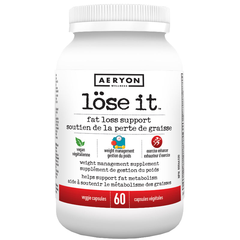 Buy Now! Aeryon Wellness lose it (60 caps). Unlike other fat burners that only boost thermogenesis, Lose it works to balance out the female hormonal system and unlock estrogen’s hold on your fat-burning potential.