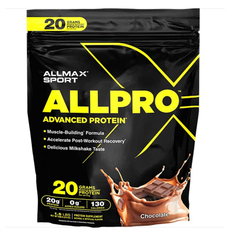 Allmax Nutrition Allpro advanced protein powder chocolate 1.5lb