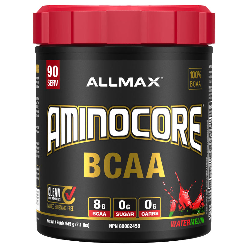 Allmax Nutrition AminoCore 90 Servings BCAA powder amino drink watermelon