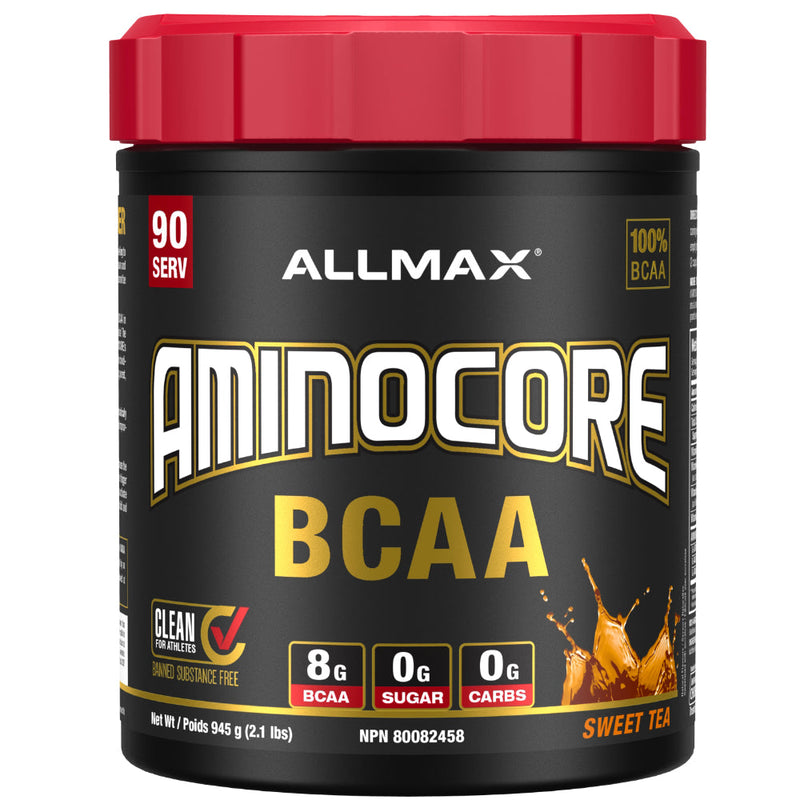 Allmax Nutrition AminoCore 90 Servings BCAA powder amino drink sweet tea