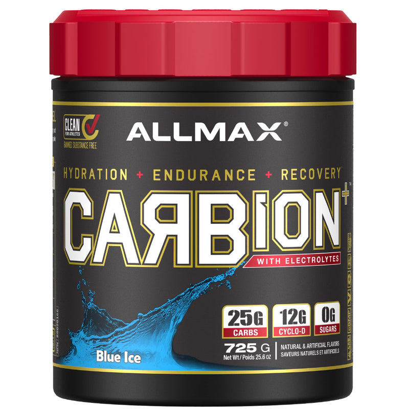 Allmax Nutrition Carbion+ with electrolytes drink mix blue ice 