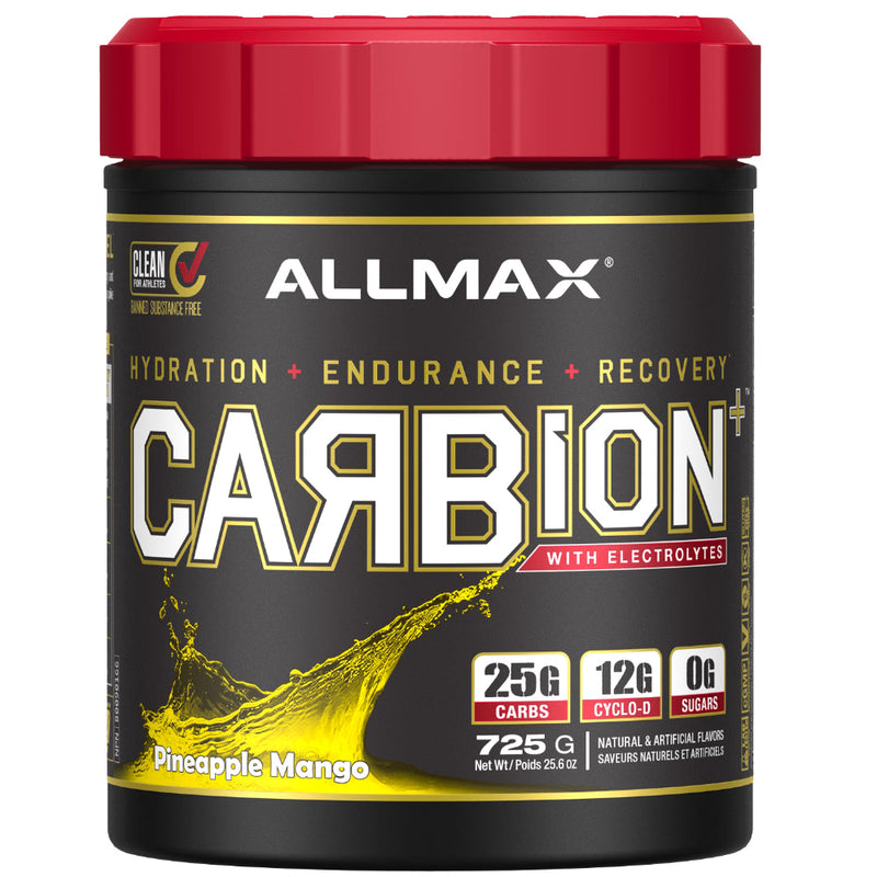 Allmax Nutrition Carbion+ with electrolytes drink mix pineapple mango