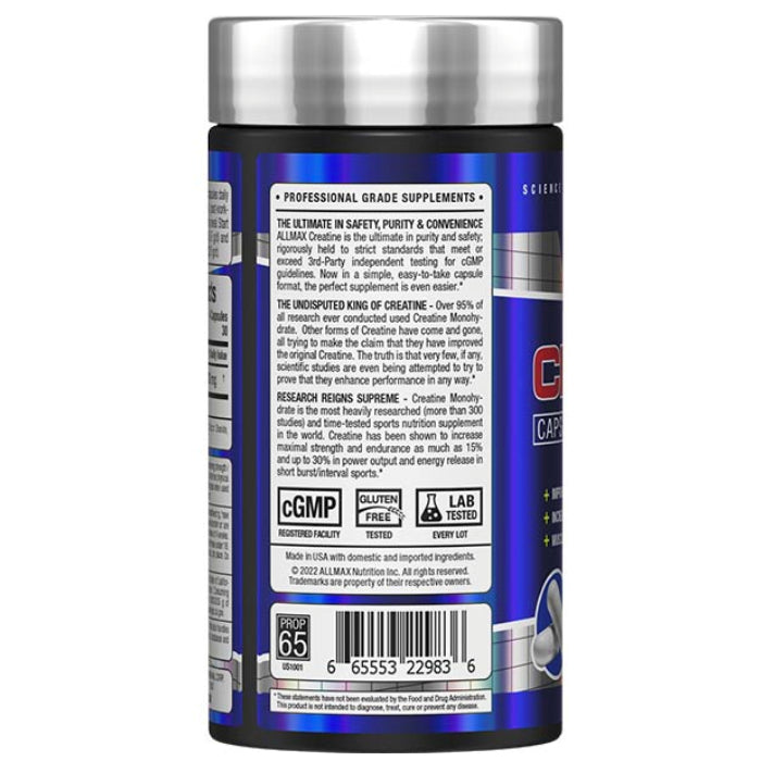 Allmax Nutrition Creatine 3000 (120 Caps) | creatine monohydrate