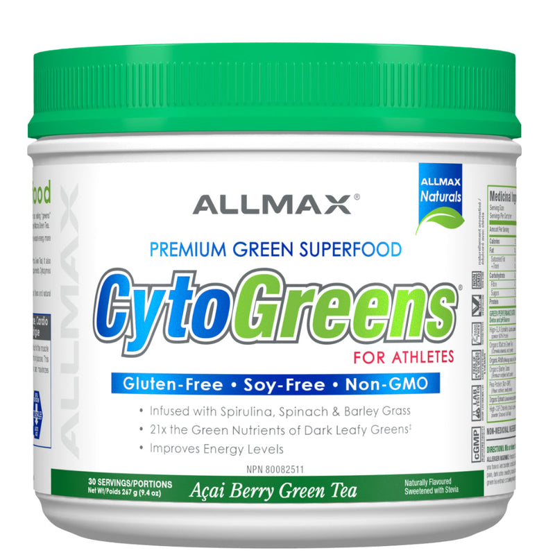 Allmax Nutrition CytoGreens premium green superfood for athletes 30 serving acai berry green tea.