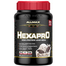 Allmax Nutrition Hexapro 2 lbs Cookies & Cream bottle image.