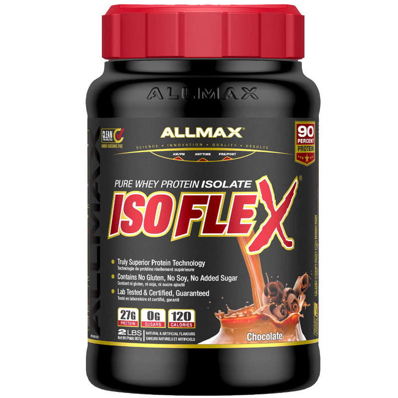 Buy Allmax Nutrition Isoflex 2 lbs Chocolate protein powder.