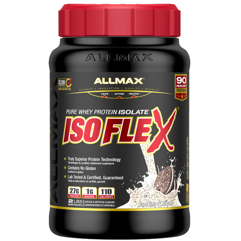 Buy Allmax Nutrition Isoflex 2 lbs Cookies & Cream protein powder.