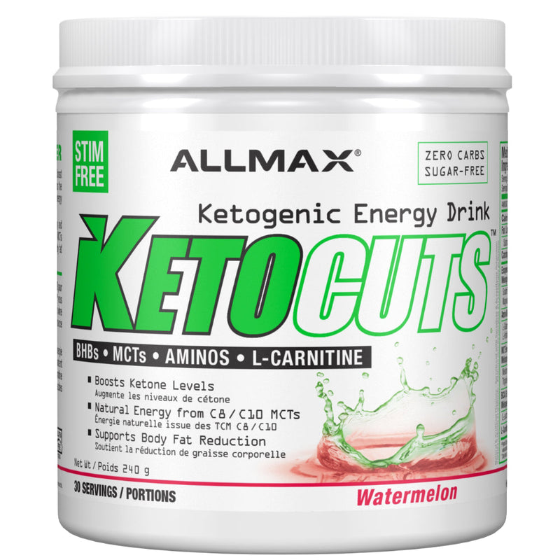Buy Now! Allmax Nutrition KETOCUTS (30 servings) Watermelon. Ketogenic Energy Drink to help boost ketones and support body fat reduction.