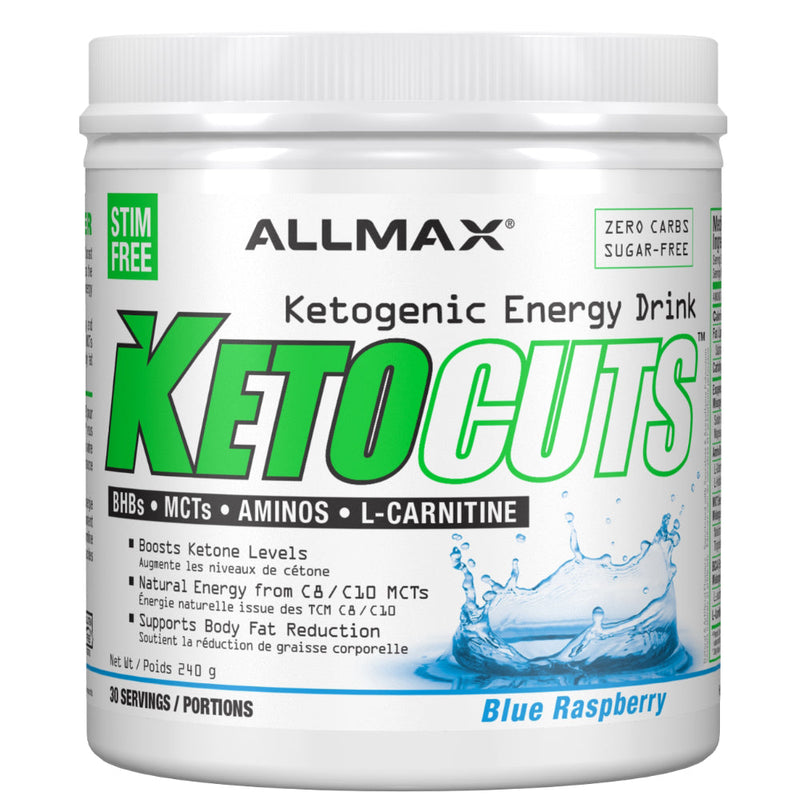 Buy Now! Allmax Nutrition KETOCUTS (30 servings) Blue Raspberry. Ketogenic Energy Drink to help boost ketones and support body fat reduction.