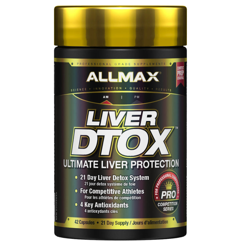 Allmax Nutrition Liver DTOX (42 capsules). The ultimate liver protection in a 21 days easy to take liver detox system.