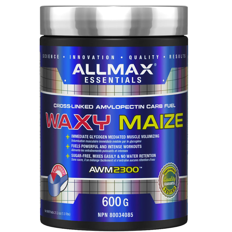 Buy Now! Allmax Nutrition Waxy Maize (600 g) Powder. Immediate glycogen muscle energy.