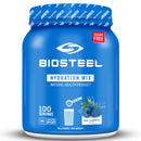 Buy Now! Biosteel Hydration Sports Mix (100 servings) Blue Raspberry. BioSteel Sports Hydration Mix uses a ratio of amino acids, electrolytes, organic minerals and B vitamins to fuel your body and fight exhaustion.