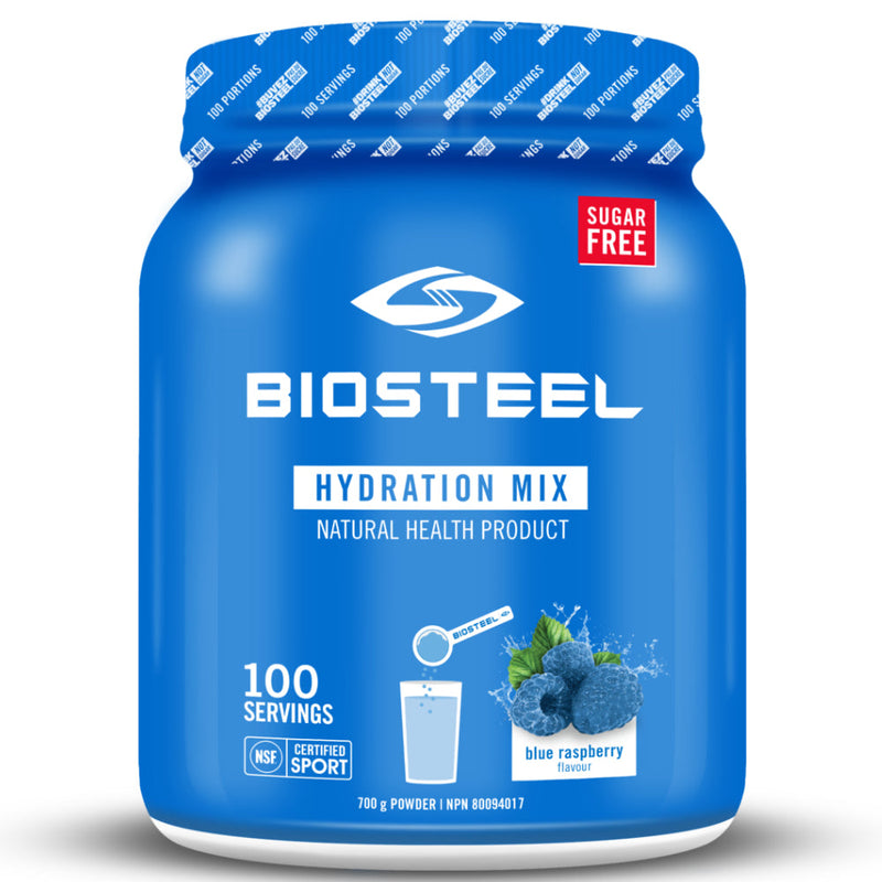 Buy Now! Biosteel Hydration Sports Mix (100 servings) Blue Raspberry. BioSteel Sports Hydration Mix uses a ratio of amino acids, electrolytes, organic minerals and B vitamins to fuel your body and fight exhaustion.