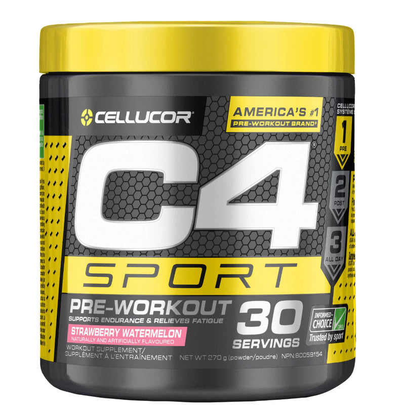 Buy Now! Cellucor C4 Sport (30 servings) Strawberry Watermelon. C4 Sport Pre-Workout Powder helps keep you energized during your workout.
