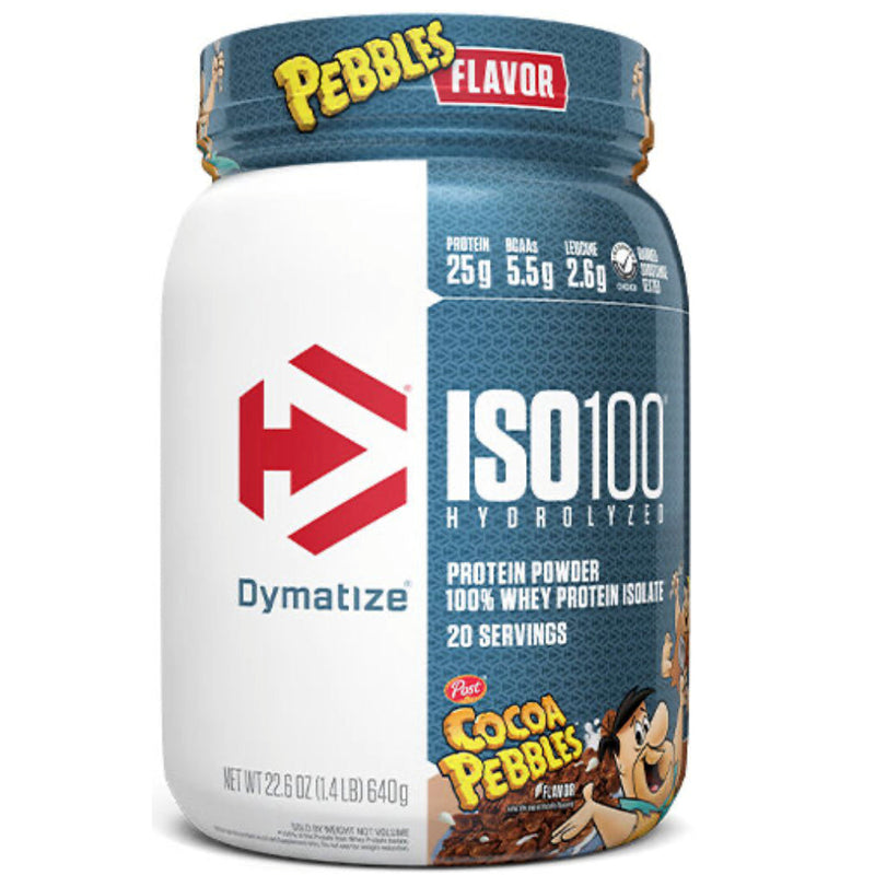 Buy Now! Dymatize ISO100 (20 servings) Cocoa Pebbles. Highest-quality protein powders in the game, it’s filtered to remove excess lactose, carbs, fat, and sugar for maximum purity, mixability and gains. Don’t just beat your best.
