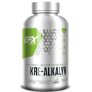 bottle of efx sports vegan kre-alkalyn creatine monohydrate 180 capsules.