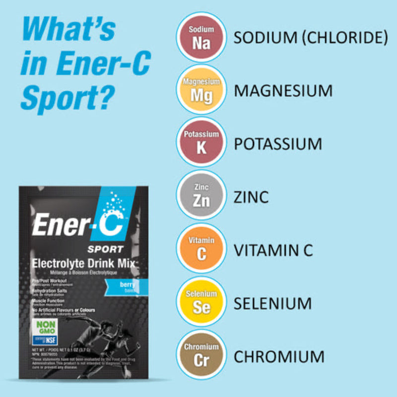 Ener-C Sport Electrolyte Drink Mix Singles(12 Pack Box)