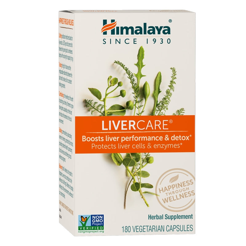 Livercare by Himalaya 180 capsules. Boosts liver performance & detox