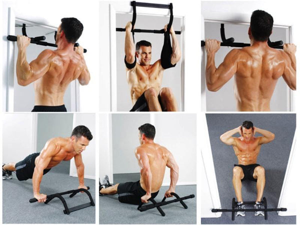 Door Gym (Chin-ups, Push-ups, Abs) | Multi-Function Door Attachment | Iron Body