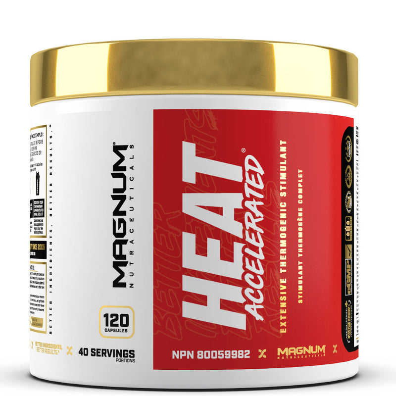 Buy Now! Magnum Heat Accelerated (120 caps). Magnum Heat® Accelerated combines 30 fat-incinerating ingredients to support the optimal environment to burn fat.* This product will have you firing on all cylinders!