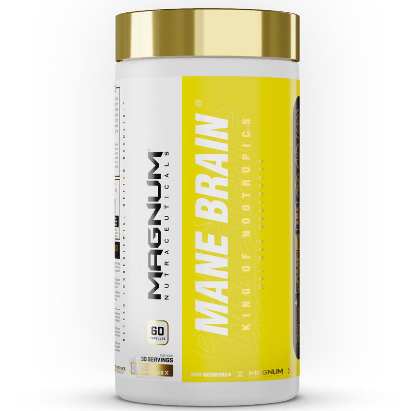 Buy Now! Magnum Nutraceuticals Mane Brain (60 caps). Magnum Mane Brain can help strengthen the mind-muscle connection at the gym and accelerate the speed at which you can retain new information. Get the mental clarity you deserve with Mane Brain!