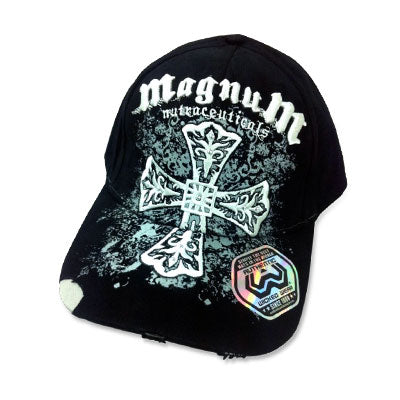 Buy Now! Magnum Nutraceuticals Baseball Cap | Limited Edition Wicked Wear. Pro-Style Cap with WicFit Patented comfort fit technology, Cotton/Spandex fabric, ultra soft inside headband and torn peak.
