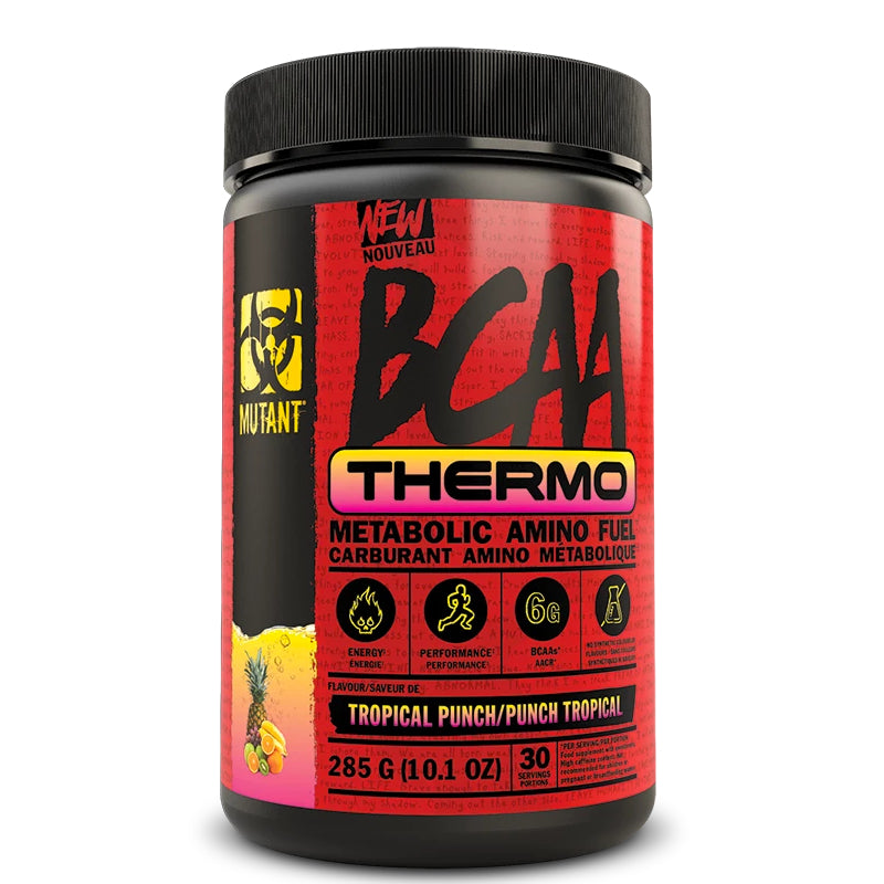 Buy Now! MUTANT BCAA Thermo (30 Servings) Tropical Punch. Better than BCAAs alone, BCAA Thermo is the best way to energize your day or next workout while still getting in the BCAAs necessary for optimal muscle recovery and effectiveness.