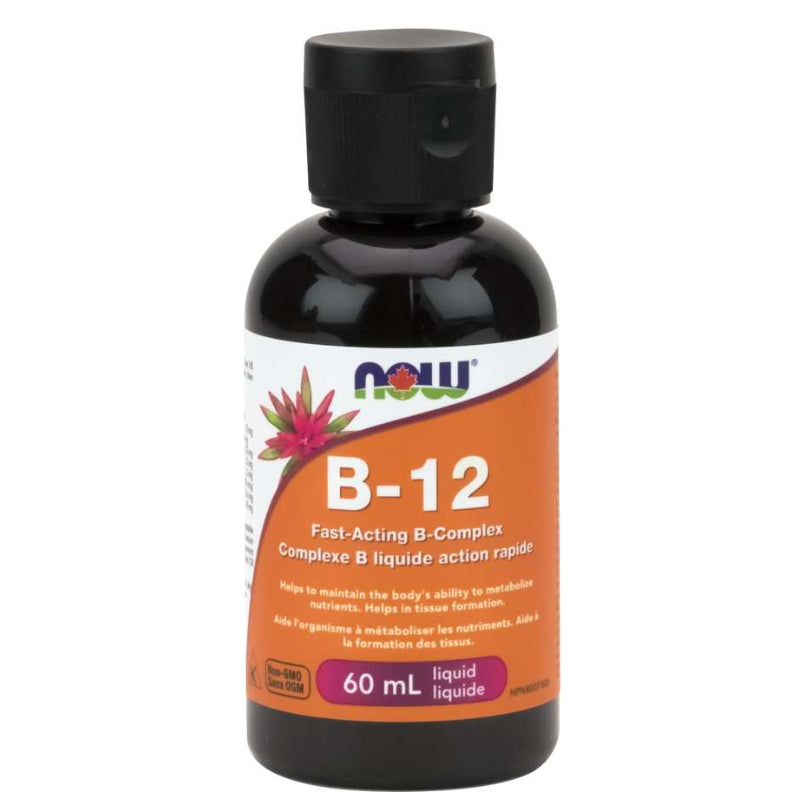 NOW Foods B-12 Fast Acting B Complex Liquid (60 ml)