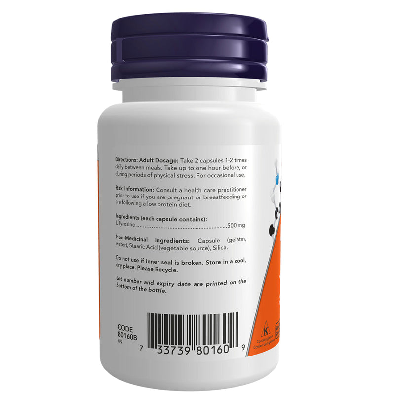 NOW Foods L-Tyrosine 500 mg (60 caps)