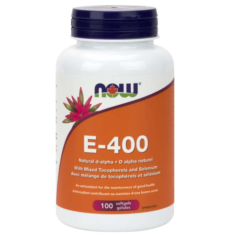 NOW Foods Vitamin E-400 + Selenium (100 Sgels)
