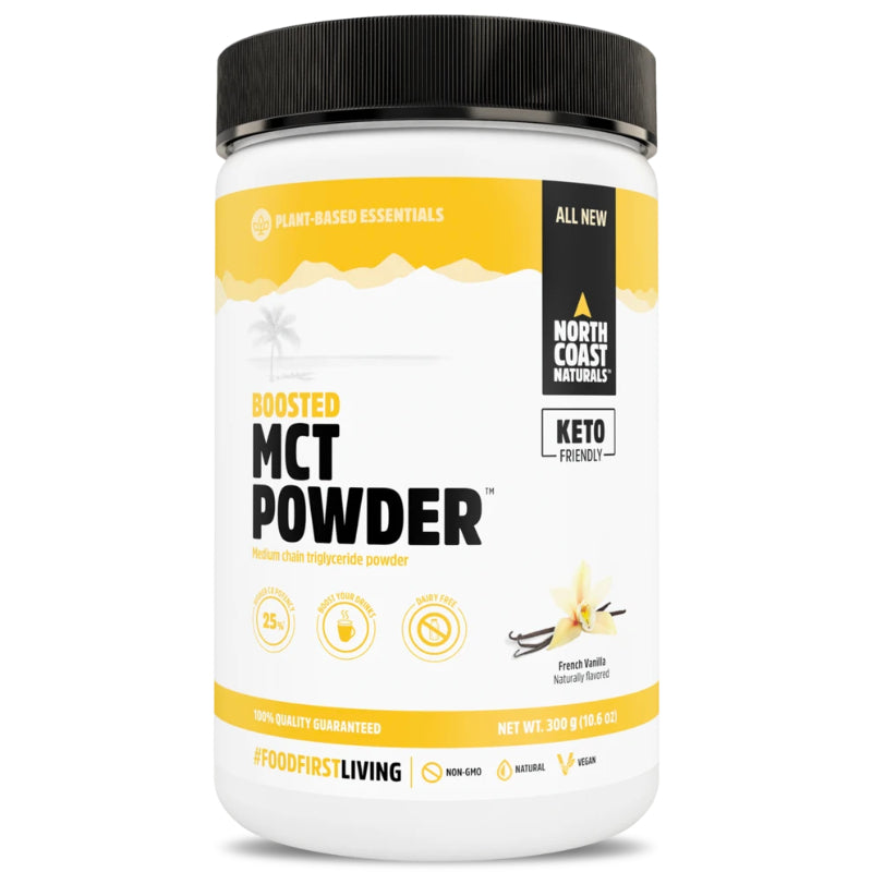 Buy Now! North Coast Naturals Boosted MCT Powder  (300 g). Boosted MCT Powder provides a nice creamy texture, for your KETO Diet.