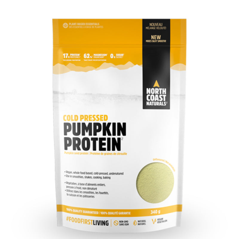 Buy Now! North Coast Naturals Pumpkin Protein (340 g) Unflavoured. Our pumpkin protein is a whole food-based option for those looking for a highly digestible, gluten-free and low-allergenic vegan protein.