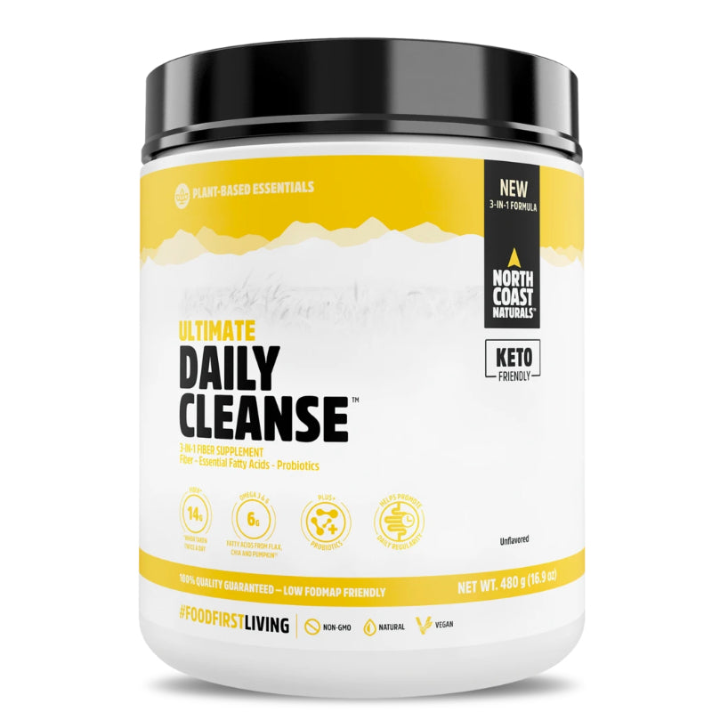 Buy Now! North Coast Naturals Ultimate Daily Cleanse (480 g). Get your Daily Fibre + Omegas + Probiotics all-in-one.