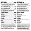 North Coast Naturals Ultimate Daily Greens (270 g) Mixed Berry & Citrus supplement facts of ingredients. A mix of 48 Super Fruits, Vegetables and Sea Greens.