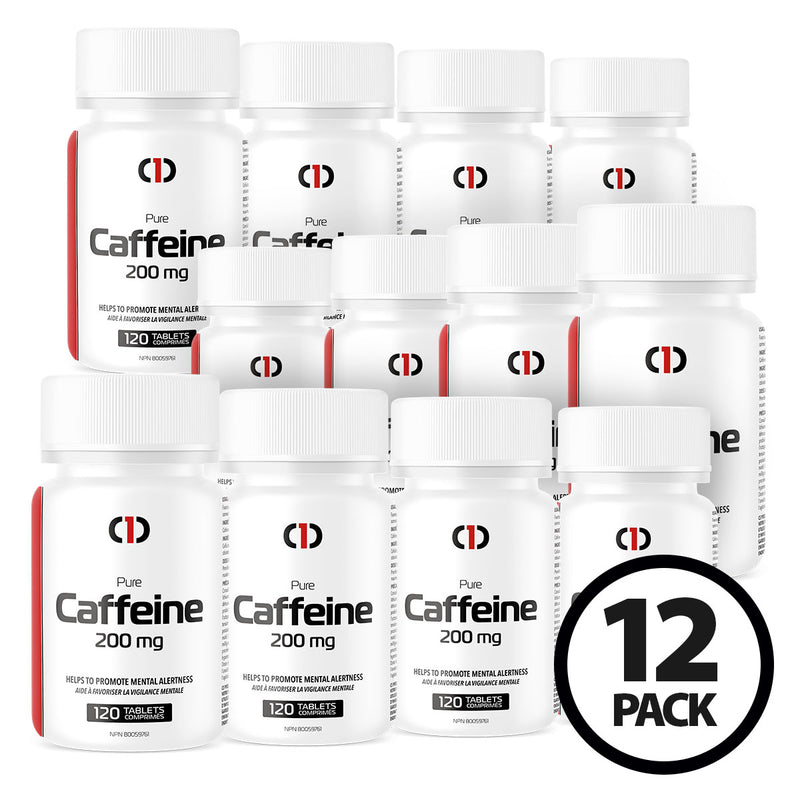 Buy Now! One Brand Nutrition Caffeine 200mg Bonus Size (12 Pack - 1440 Tabs). Helps (temporarily) to promote alertness, wakefulness, enhance cognitive performance, relieve fatigue & promote endurance.