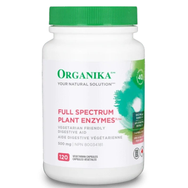 Organika | Full Spectrum Plant Enzymes (120 Vcaps)