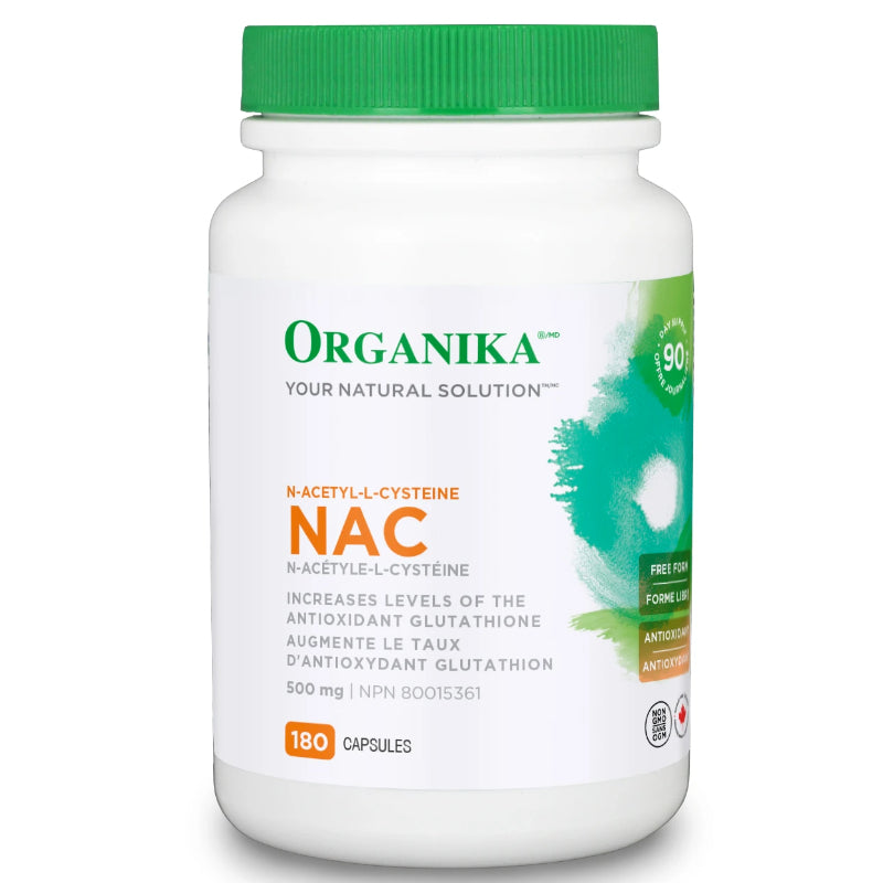 Organika NAC 500 mg (180 caps) | N-Acetyl-L-Cysteine