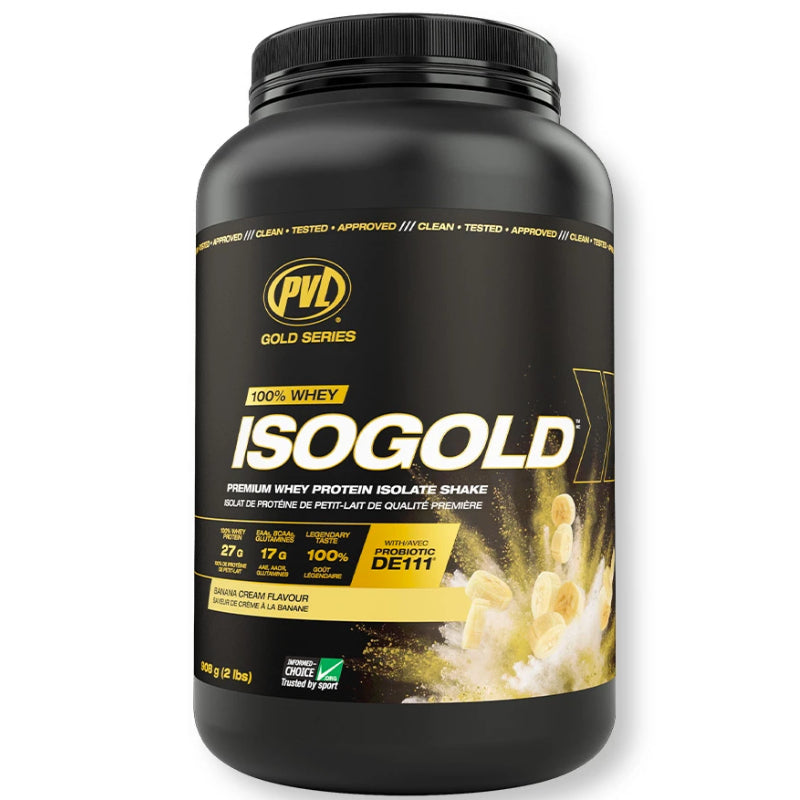 Buy Now! PVL Pure Vita Labs ISOGOLD (2 lb) Banana Cream. ISO GOLD is the premium isolated whey protein you have been looking for.