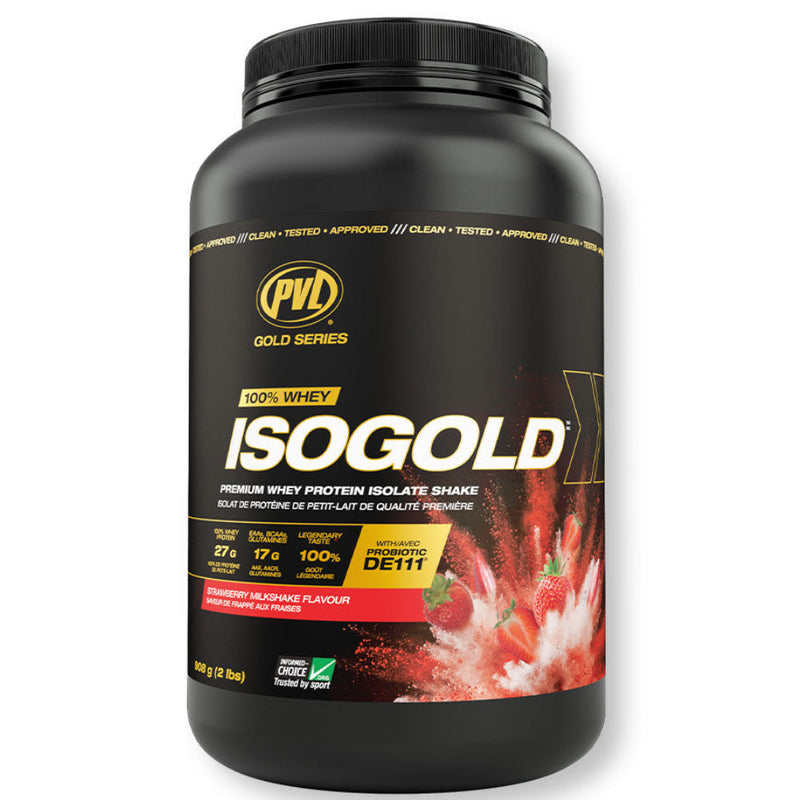Buy Now! PVL Pure Vita Labs ISOGOLD (2 lb) Strawberry Milkshake. ISO GOLD is the premium isolated whey protein you have been looking for.