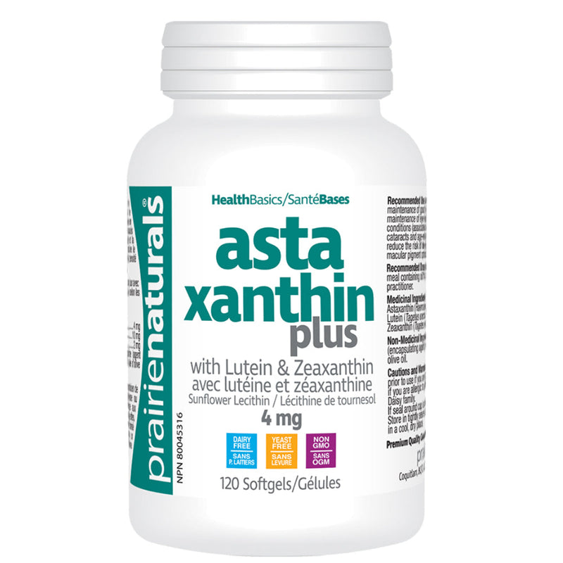 Buy Now! Prairie Naturals Astaxanthin Plus (120 softgels), Mother Nature’s Super Antioxidant Trio for Good Vision and Healthy Aging!