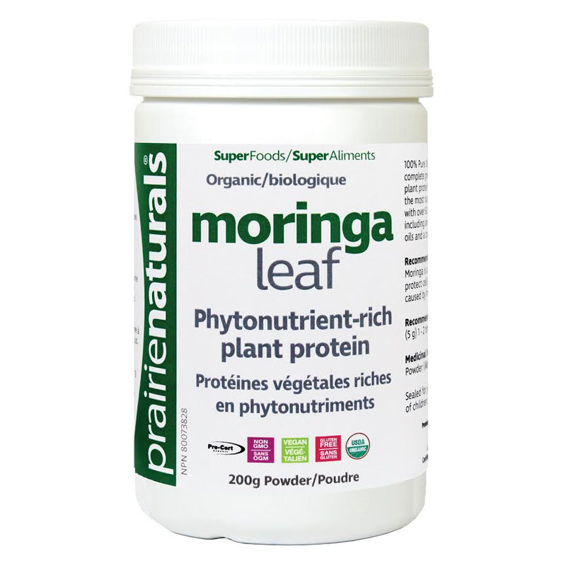 Moringa Leaf Powder (200 g) | SuperFood Antioxidant | Prairie Naturals