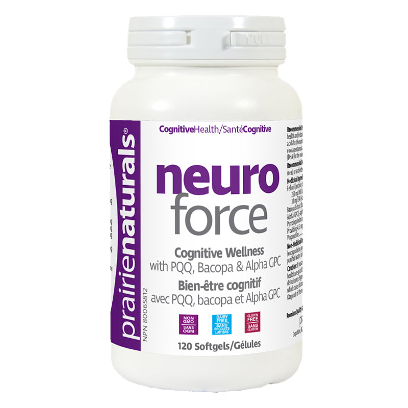 Neuro Force (120 Day Supply) | For the Health of your Brain & Memory | Prairie Naturals