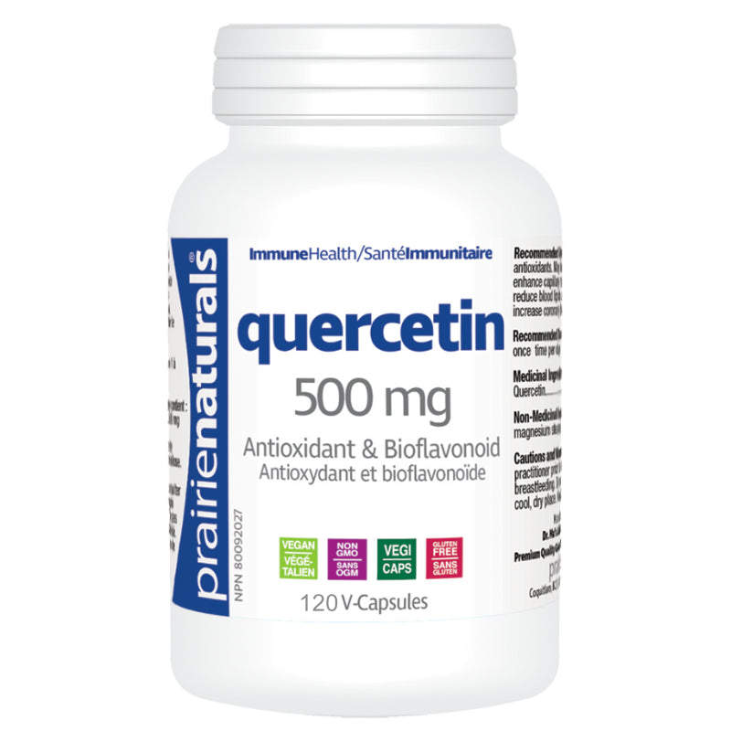 Quercetin 500 mg (120 V-Caps) | Immunity / Support cardio health | Prairie
