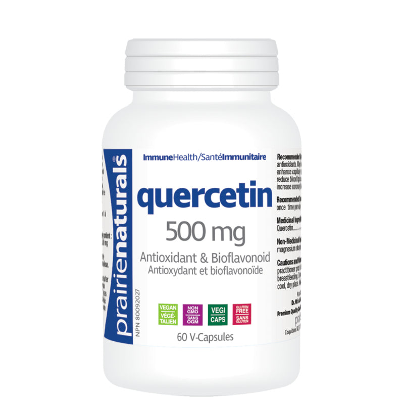 Quercetin 500 mg (60 V-Caps) | Immunity / Support cardio health | Prairie