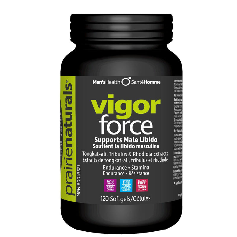 Buy Now! Prairie Naturals Vigor-Force Supreme (120 Softgels). Have the Vigor & Stamina You Want! Canada’s best all-natural energizer for men. 