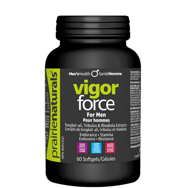 Buy Now! Prairie Naturals Vigor-Force Supreme (60 Softgels). Have the Vigor & Stamina You Want! Canada’s best all-natural energizer for men. 