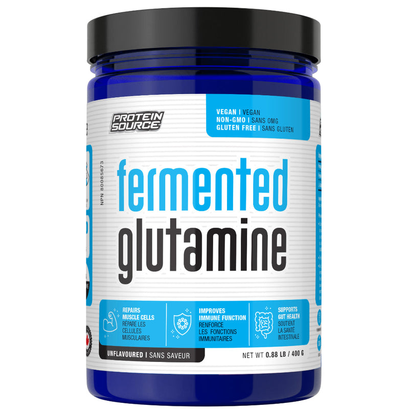 Buy Now! Protein Source Glutamine (400 g). L-Glutamine helps repair muscle cells, Improve immune function & supports gut health.