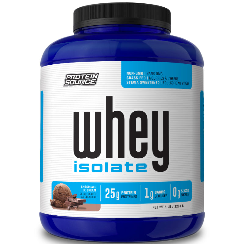 Buy Now! Protein Source Whey Isolate (5 lbs) Chocolate Ice Cream. Whey Protein is the ideal option for vegetarians and individuals with gluten intolerance.